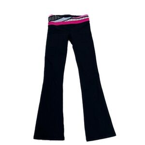 Ivivva Black Astro Yoga Pants Flared Leggings Sz 6